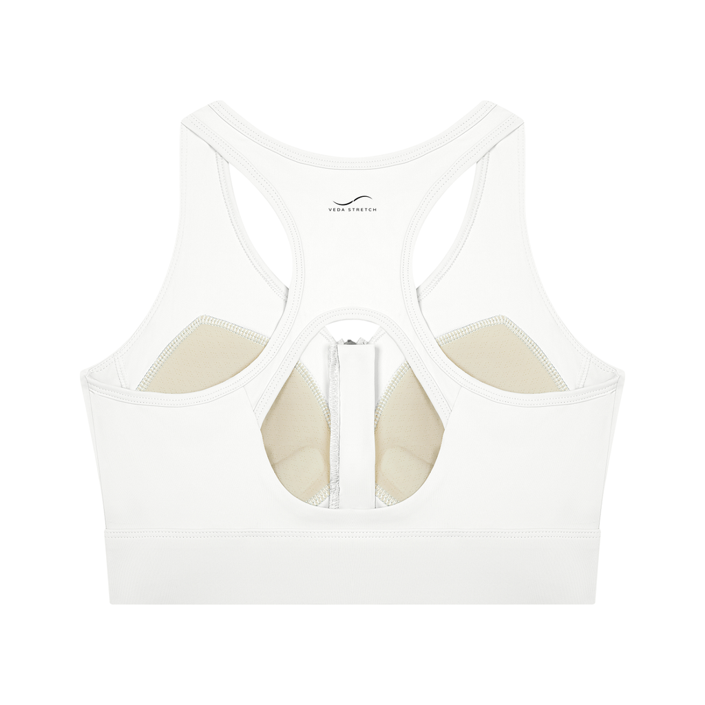 Women’s Cropped Zip Yoga Sports Bra