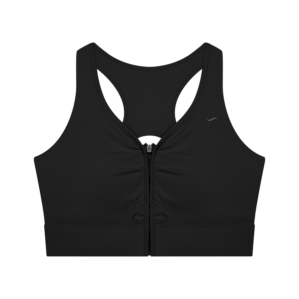 Women’s Cropped Zip Yoga Sports Bra